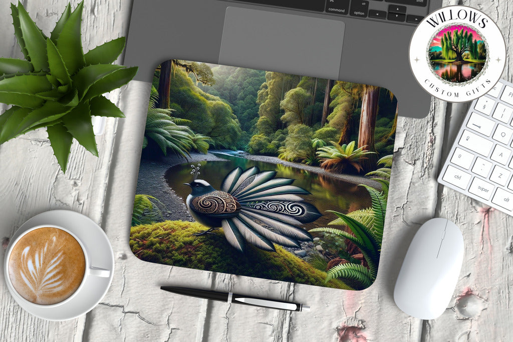 Fantail In Enchanted Forest