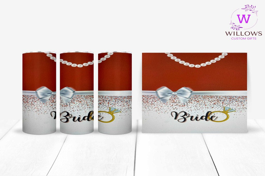 Bride - Red, Ribbon & Pearl
